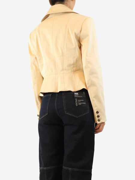 Beige castell jacket - size UK 14 alternate image