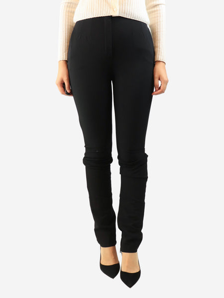 Black high-waisted tapered trousers - size UK 12 product image
