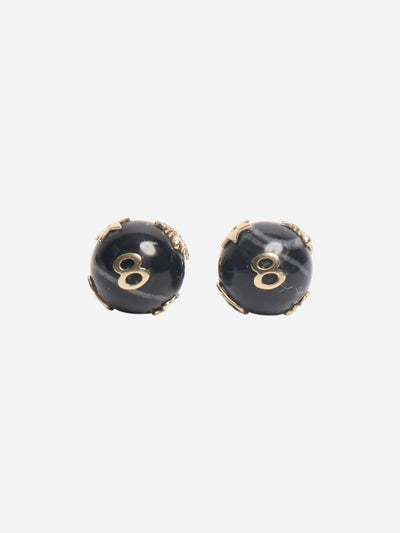 Black tribal bee earrings Earrings Christian Dior 