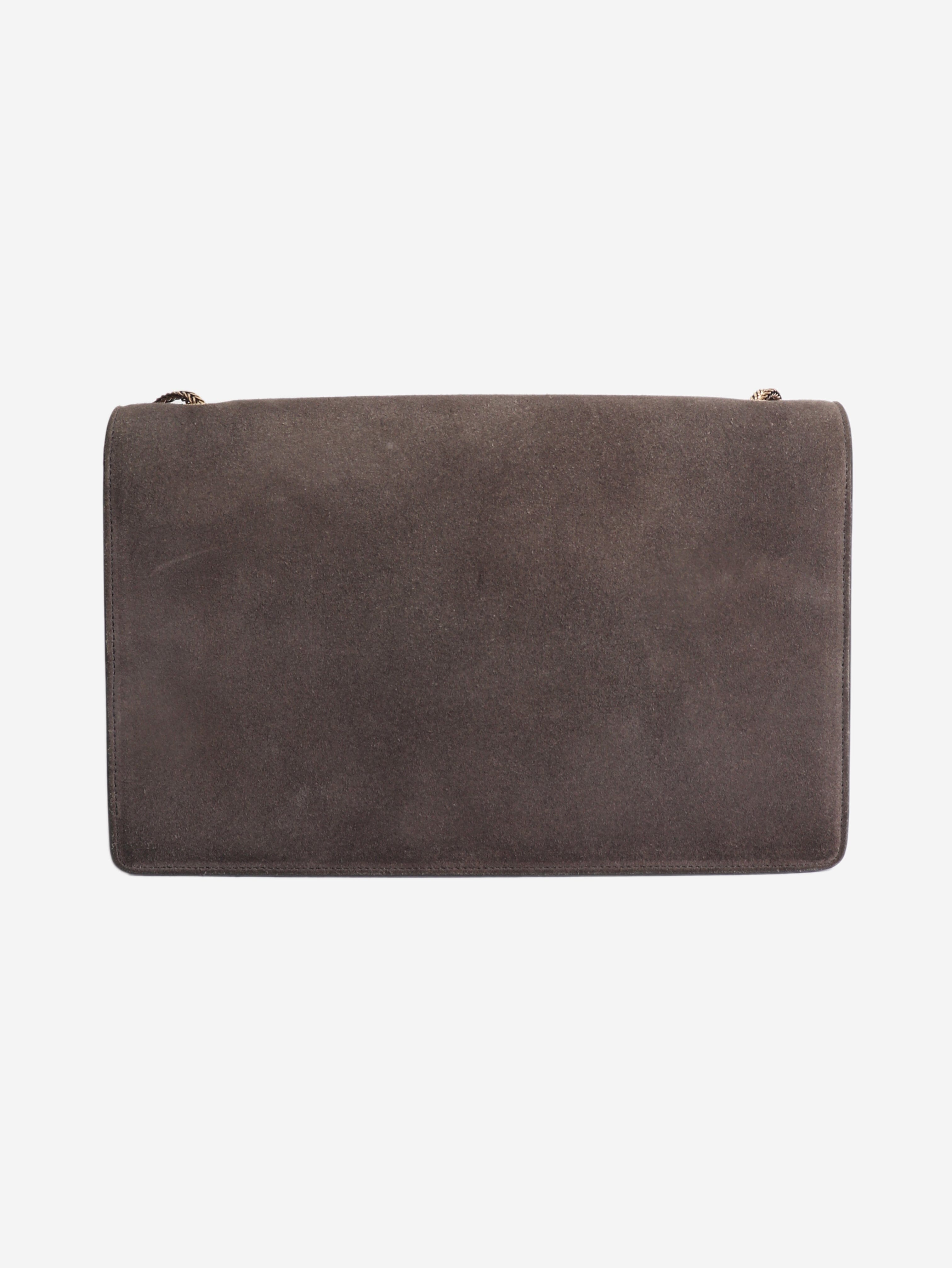 Brown Betty suede chain bag