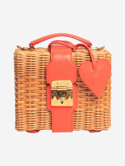 Neutral Rattan Basket bag Top Handle Bags Mark Cross 