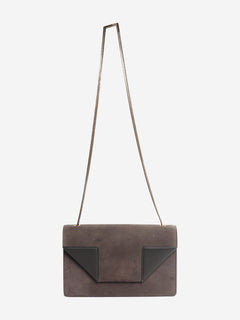 Brown Betty suede chain bag