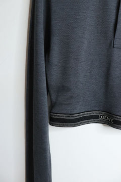 Grey cropped polo shirt - size XS Knitwear Loewe 