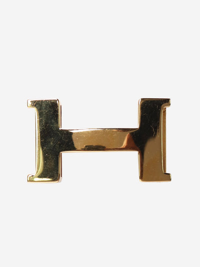 Gold large belt buckle Belts Hermes 