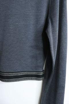 Grey cropped polo shirt - size XS Knitwear Loewe 