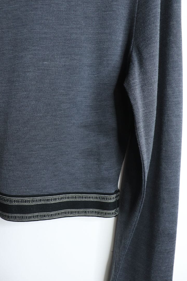 Grey cropped polo shirt - size XS Knitwear Loewe 