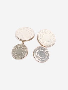 Hermes Silver cufflinks