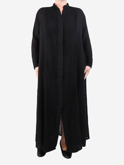 Black pleated maxi dress - size M Dresses Kalita 