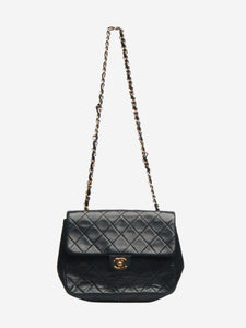 Chanel Black vintage 1989 mini rectangle Classic single flap bag