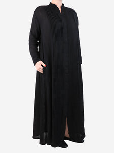Kalita Black pleated maxi dress - size M