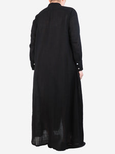 Kalita Black pleated maxi dress - size M