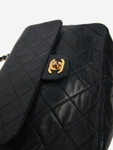 Chanel Black vintage 1989 mini rectangle Classic single flap bag