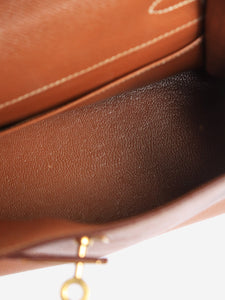 Hermes Gold vintage 1992 mini Kelly 20 bag in Clemence leather