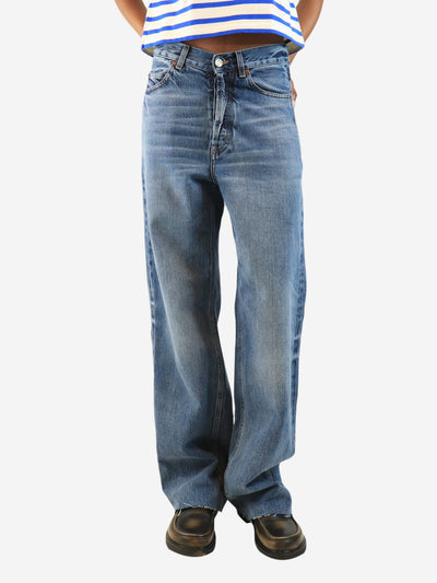 Blue wide-leg jeans - size UK 8 Denim Saint Laurent 