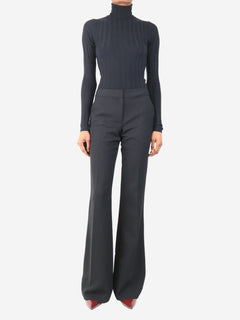 Black flared pants - size UK 4 Trousers Prabal Gurung 
