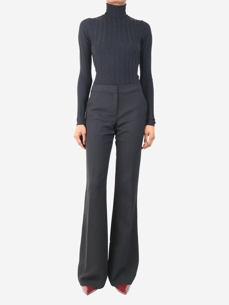 Black flared pants - size UK 4 Trousers Prabal Gurung 