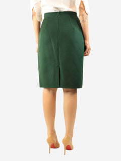 Dark green wool midi skirt - size UK 12 Skirts Oscar De La Renta 