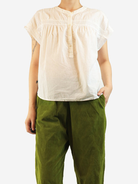 White cotton blouse - size S product image