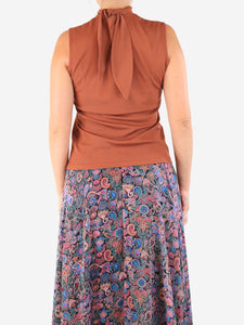 Rejina Pyo Rust Rebecca mock neck top - size S