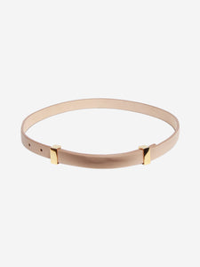 Celine Nude skinny leather belt