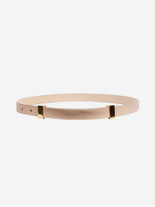 Celine Nude skinny leather belt