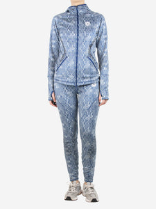 Adidas x Stella McCartney Blue and grey wavy tracksuit set - size M