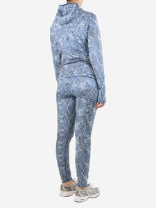 Adidas x Stella McCartney Blue and grey wavy tracksuit set - size M