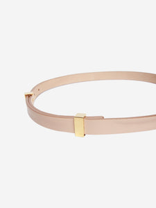 Celine Nude skinny leather belt