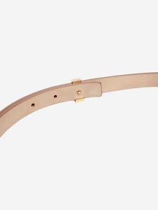 Celine Nude skinny leather belt