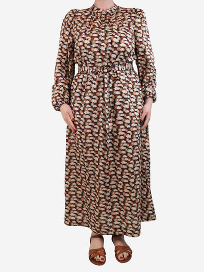 Multicolour sun and cloud printed maxi dress - size L Dresses APOF 