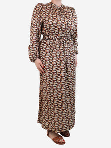 APOF Multicolour sun and cloud printed maxi dress - size L