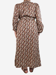 APOF Multicolour sun and cloud printed maxi dress - size L