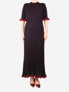 Maria De La Orden Plum Magda knit long dress - size L