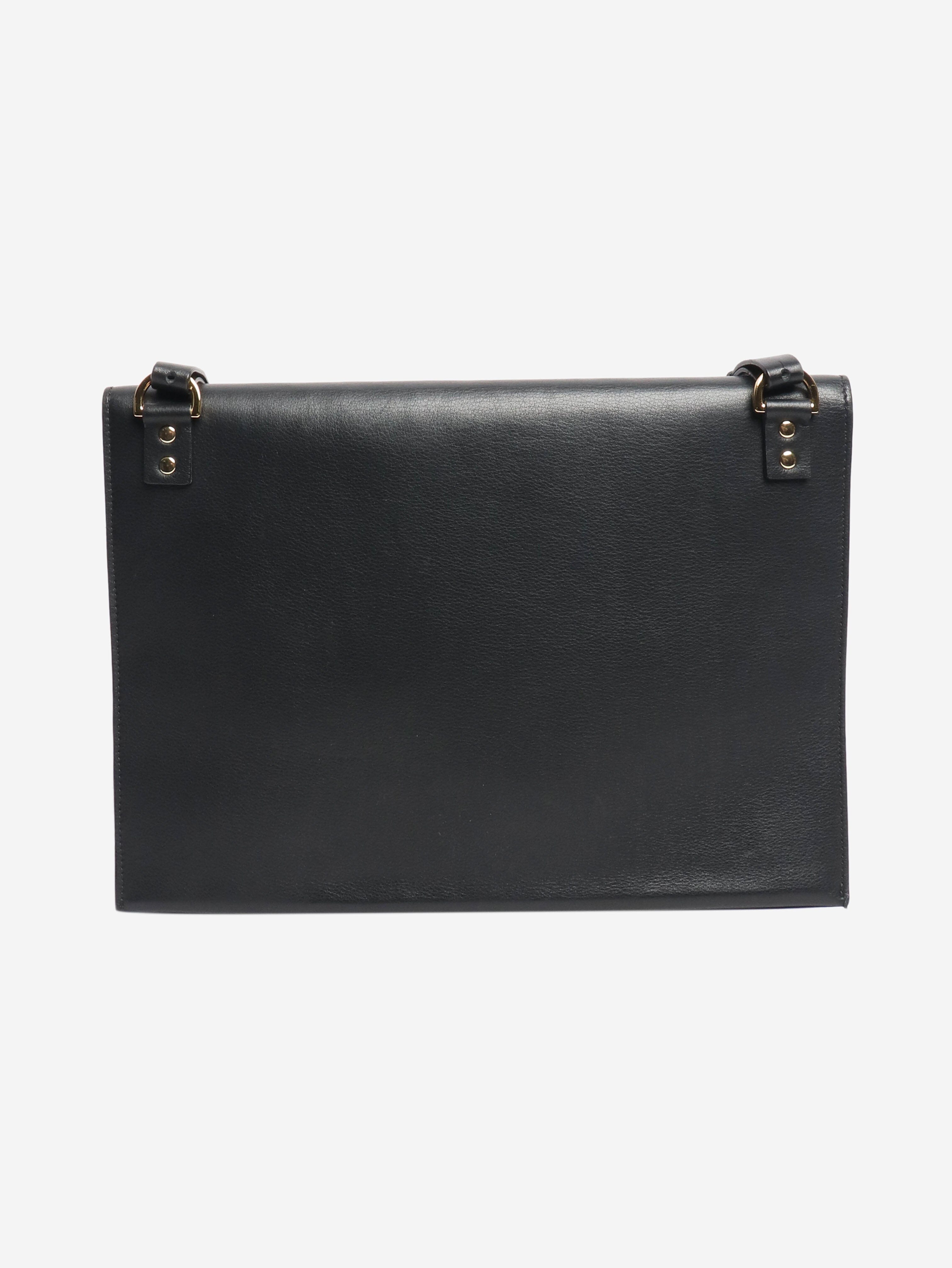 Black leather and suede bag Shoulder bags Sophie Hulme 