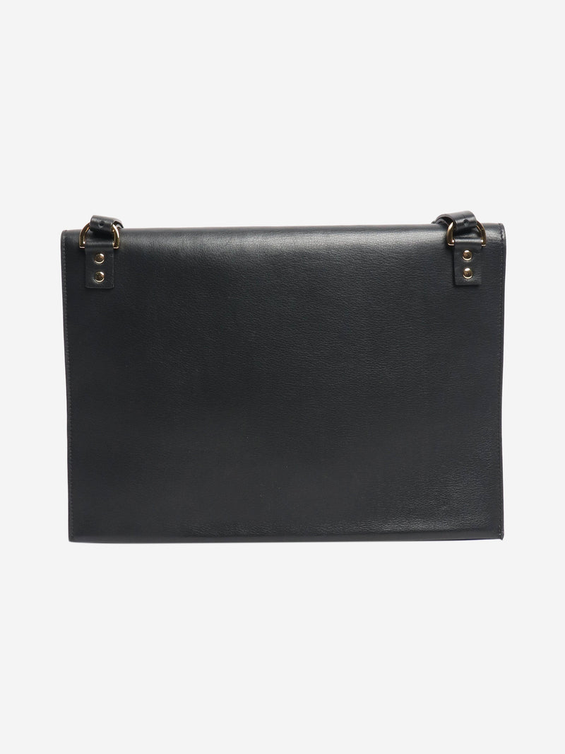 Black leather and suede bag Shoulder bags Sophie Hulme 