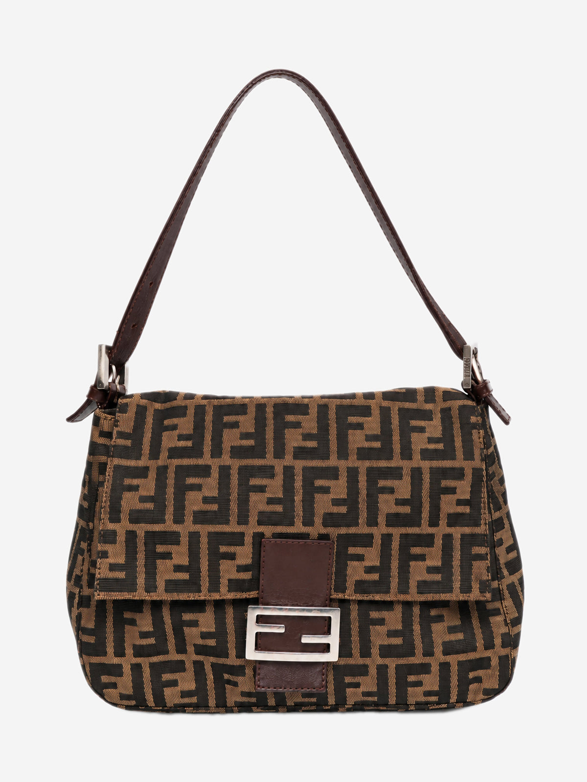 Brown Zucca canvas Mamma Baguette shoulder bag Shoulder bags Fendi 