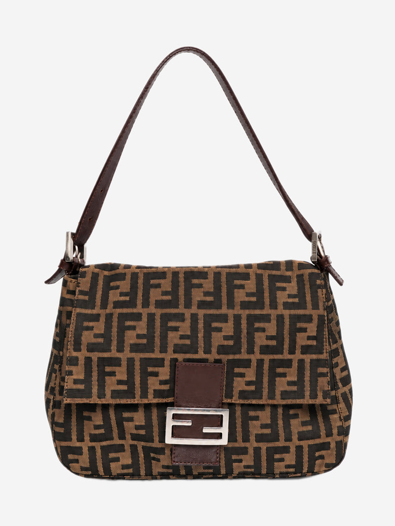 Brown Zucca canvas Mamma Baguette shoulder bag Shoulder bags Fendi 