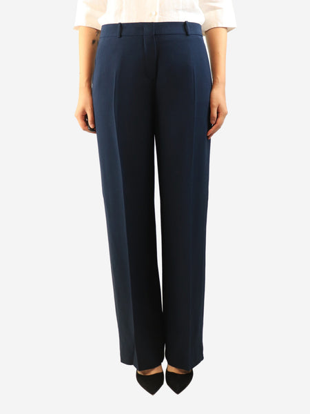 Navy wide-leg trousers - size UK 12 product image