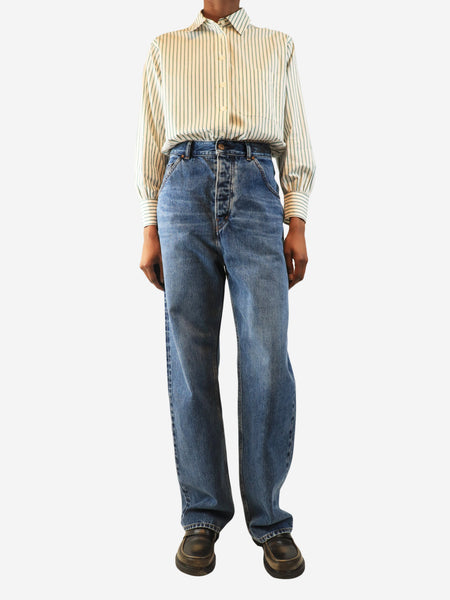 Blue denim high-waist jeans - W 27 alternate image