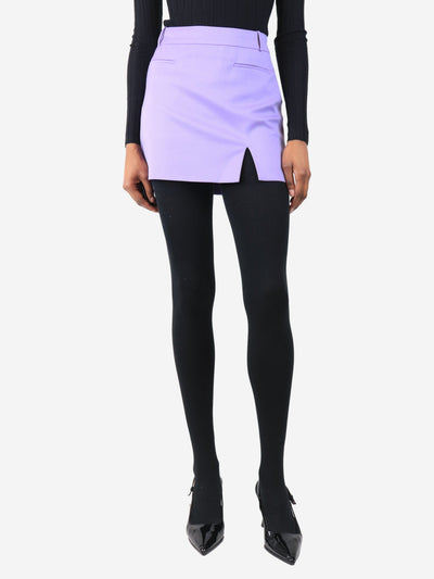 Purple mini skirt - size UK 6 Skirts The Attico 