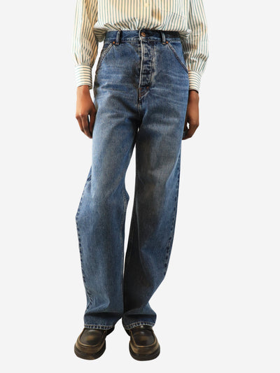 Blue denim high-waist jeans - W 27 Trousers Chloe 
