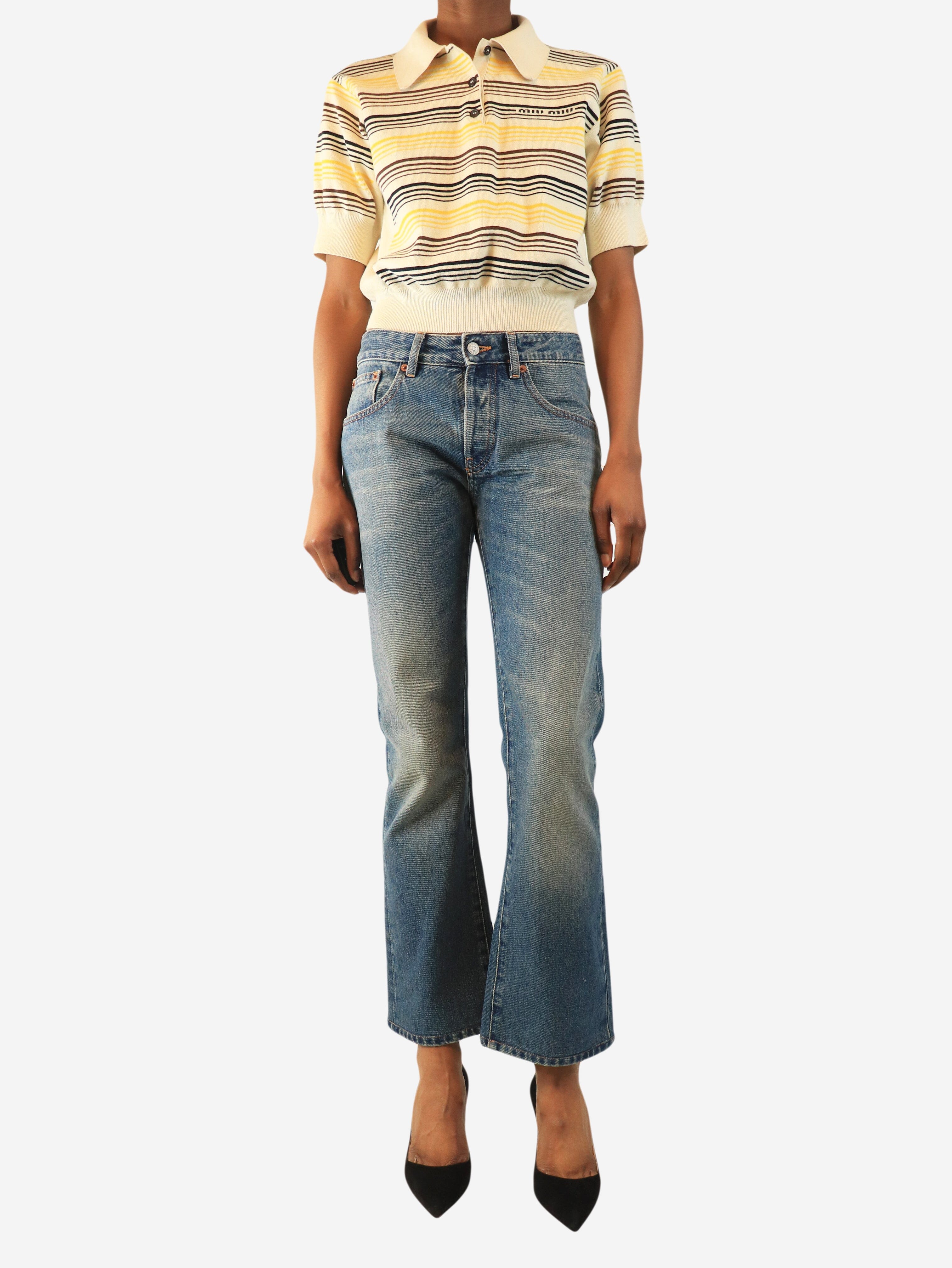 Blue mid wash jeans - size UK 6 Trousers Maison Margiela 