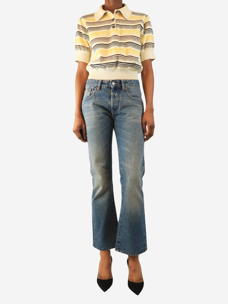 Blue mid wash jeans - size UK 6 alternate image