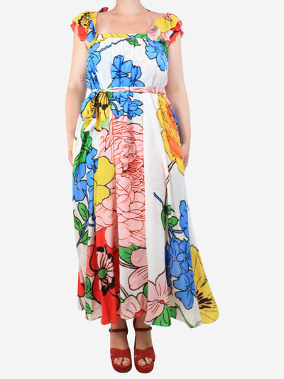 Multicolour floral printed midi sundress - size M Dresses Katharine Kidd 