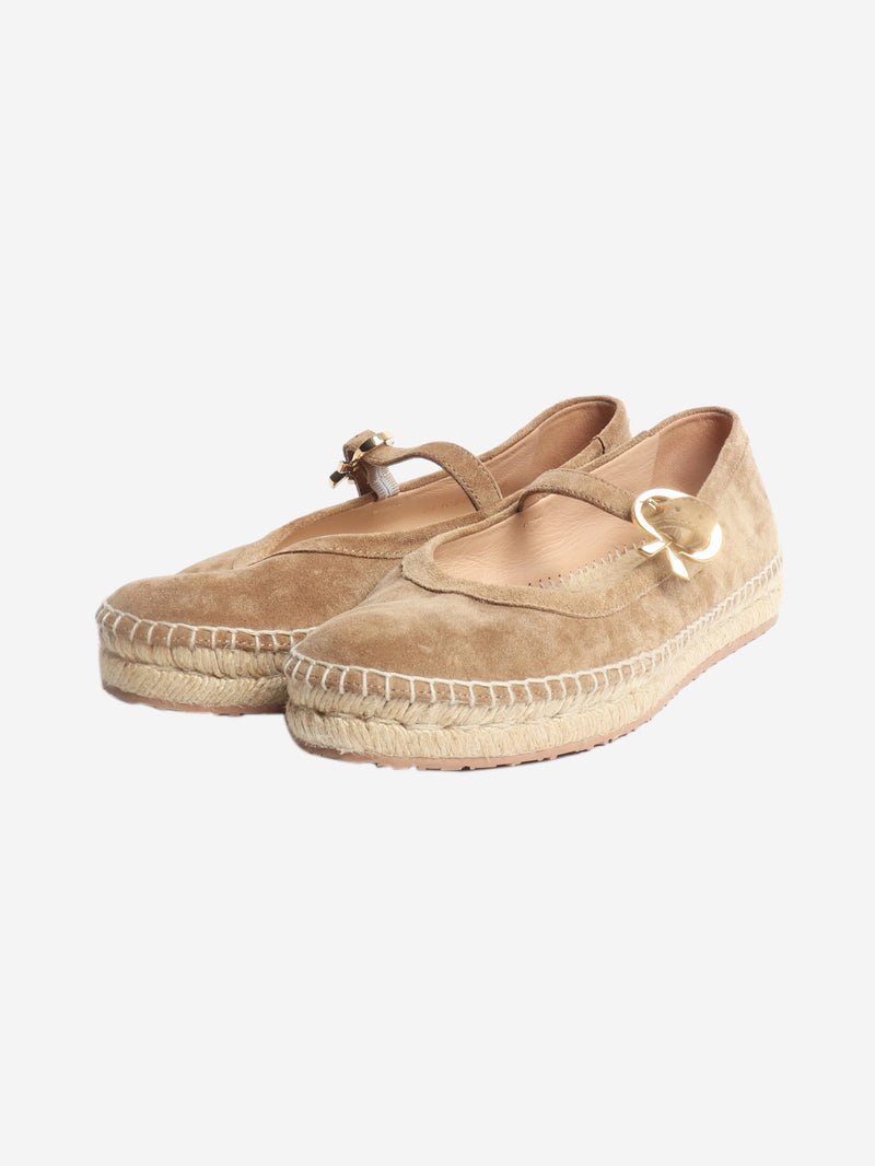 Brown suede espadrilles - size EU 37.5 Shoes Gianvito Rossi 