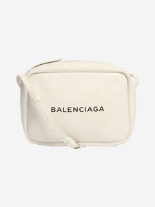 Balenciaga White leather crossbody bag