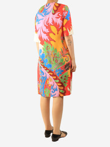 Short sleeve abstract print midi dress - size UK 16 Dresses Etro 