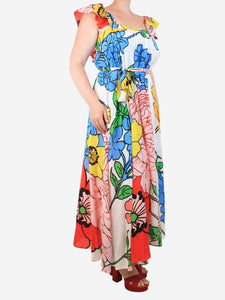 Katharine Kidd Multicolour floral printed midi sundress - size M