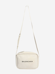 Balenciaga White leather crossbody bag
