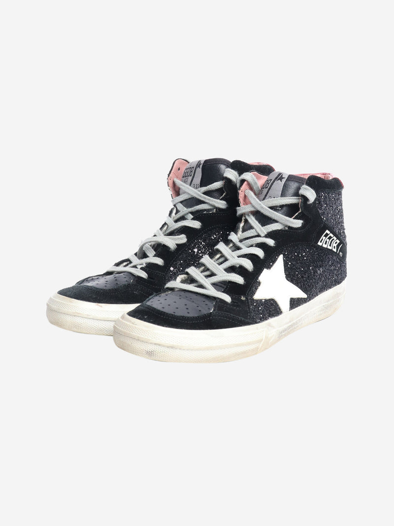 Black Mid Star trainers - size EU 38 Trainers Golden Goose 